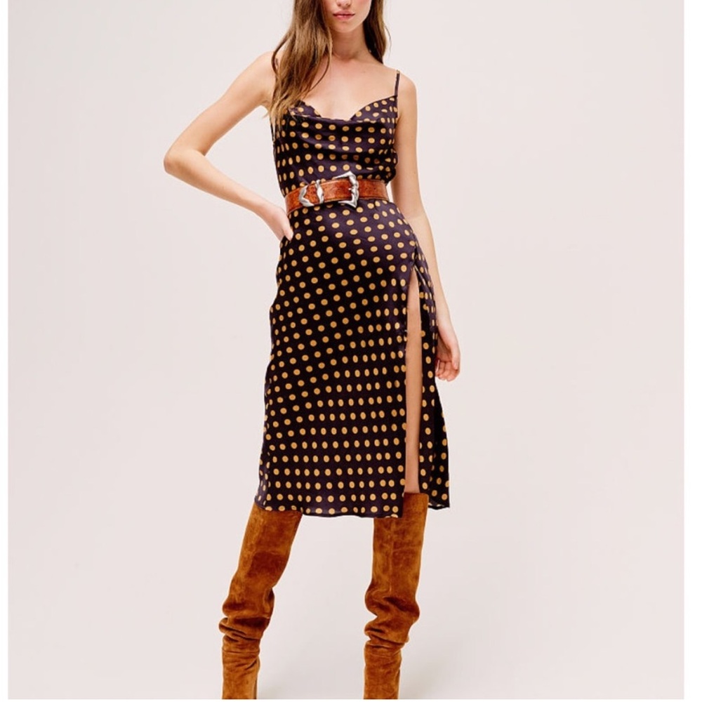 For Love and Lemons Morgan Polka Dot Dress